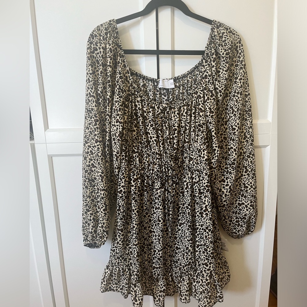 ASOS design leopard dress